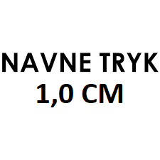 Lille navnetryk - Tryk af navn på t-shirt - 1,0 cm høj