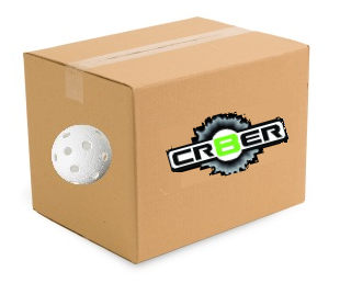 100 stk. hvide floorball bolde - Crater ball, IFF godkendt