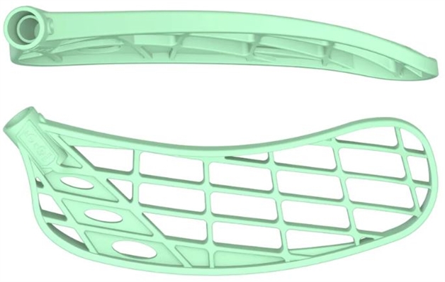 Floorball blad - FAT PIPE SILK PPS - Stavblad - Mint grøn