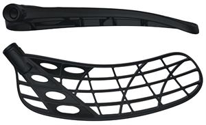 Floorball blad - FAT PIPE CTRL PE - Stavblad - Metallic sort