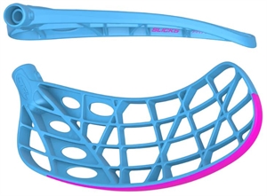 Floorball blad - FAT PIPE CTRL SLICKS FH2 - Stavblad - Baby blå/pink