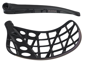 Floorball blad - FAT PIPE CTRL SLICKS PPB - Stavblad - Sort/mørkegrå