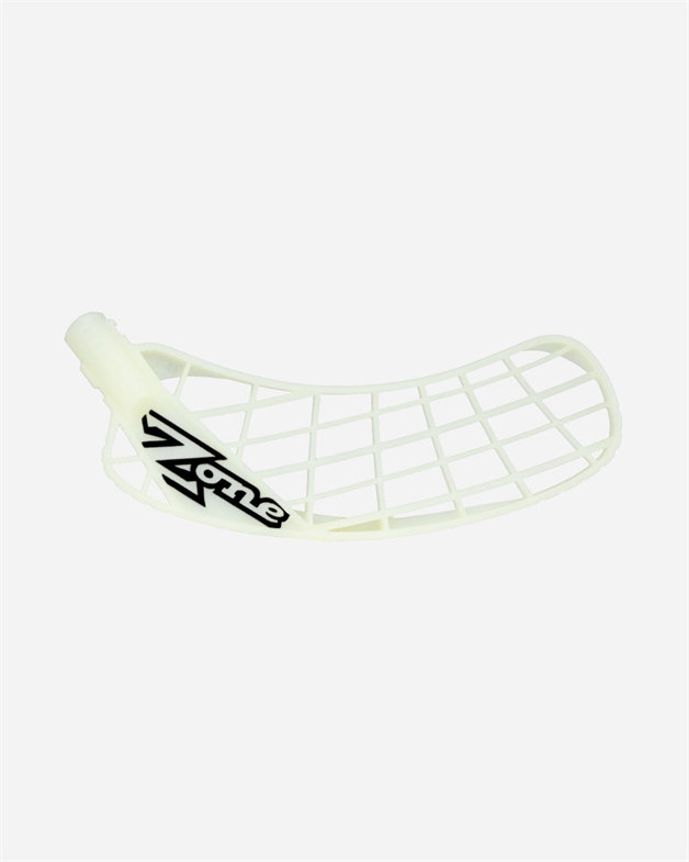 Floorball blad - Zone Hyper Glowing white stavblad - Tilbud