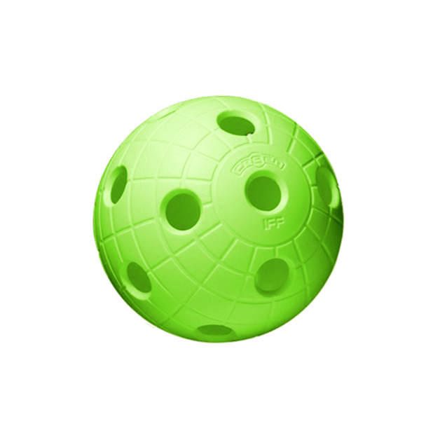 (Grøn) Floorball bold  - Unihoc CRATER ball - IFF godkendt (1 stk.)