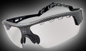 Sportsbriller - Unihoc hockey briller til voksne - Victory senior, carbon/sort