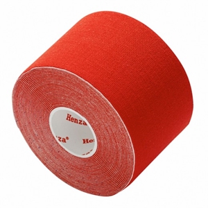 Sportstape - Henza Kinesiologi tape - Rød 5 cm x 5 m.