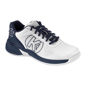 Str. 35 Junior sko - Kempa ATTACK 2.0 - floorballsko - Hvid/mørkeblå