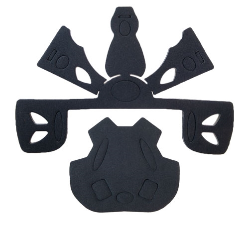 Målmands hjelm polstring - Promask AirTexCore FB - floorball hjelm interiør