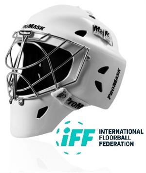 Målmands hjelm - Promask W11 Viper Premium - Hvid floorball hjelm / Ishockey hjelm