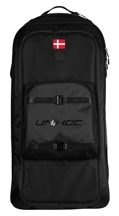 Unihoc Dark Goalie Backpack - Floorball taske/rygsæk - Inkl. logo