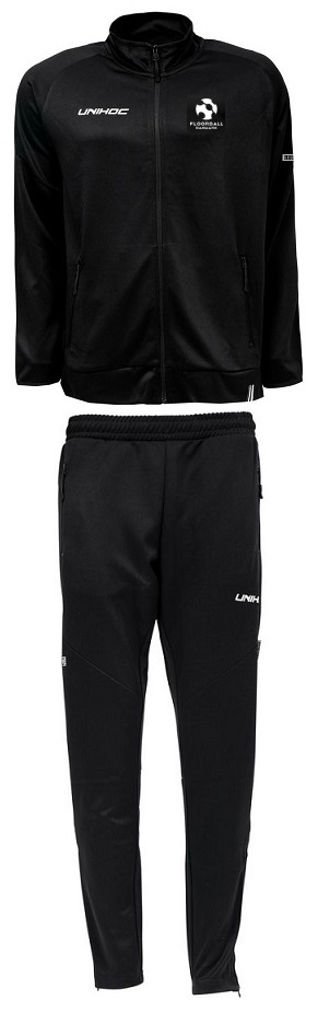 Trænings dragt - Unihoc Legacy - joggingdragt med landsholdslogo (Str. 140-3XL)