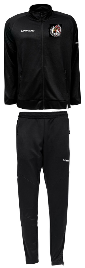 Trænings dragt (Frederikshavn Blackhawks) - Unihoc Legacy - joggingdragt med klublogo