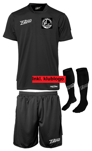 SPILLESÆT Str. 120-160 (HFT) - Zone Reload - T-shirt, shorts og strømper inkl. klublogo