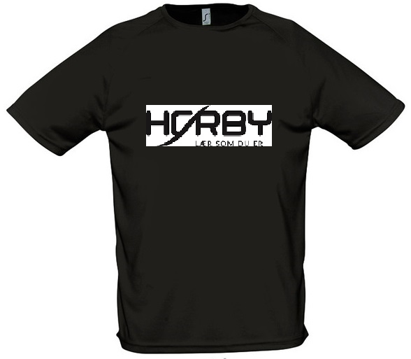 T-Shirt - Hørby Efterskole - Str. XXS-3XL - Sporty dry fit tshirt - Inkl. klublogo