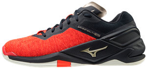 Str. 42-47 Mizuno Floorball sko - Mizuno Wave Stealth NEO - Sort/rød