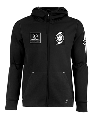 Hættetrøje med lynlås (Silkeborg Hurricanes) - Unihoc SUPERIOR hood zip - Trænings bluse, sort (Str. 120-XXXL)