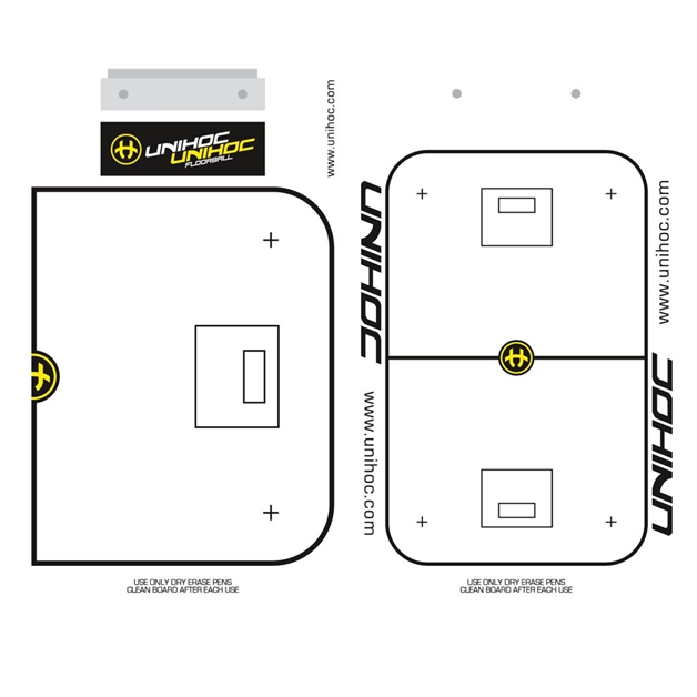 Taktik tavle - Coach Clipboard - Unihoc - inkl. marker pen og beslag