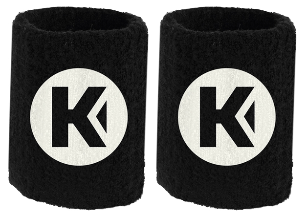 Svedbånd - Kempa wristband - Håndleds bånd i sort, 2 stk.